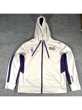 AND1 Men's Large Gray Full-Zip AthleticCourt Jacket Hoodie Basketball Activewear